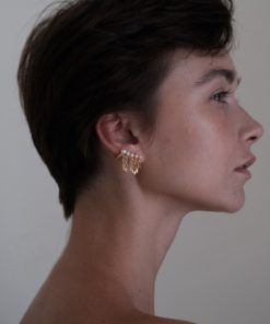 Wheat Ear Tassel Pearl Earrings - High-End Niche Design Ear Clips for Fashion-Forward 2025 Style