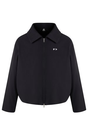 White Duck Down Lapel Jacket - Logo Printed Casual Coat for Autumn Winter - Warm Fashion Outerwear