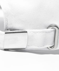 White Embroidered Curved Brim Hat - Roaring Beast Design, Trendy Streetwear, Unisex Fashion Accessory