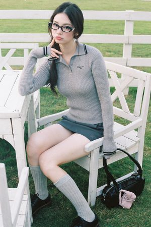 White Knit Sweater for Women - Autumn Winter 2025, Chic Lazy Vibe, High-End Feel, Cozy Fashion Essential