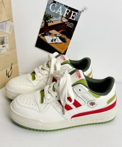 White Thick-Soled Sneakers for Spring 2025 - Versatile Casual Board Shoes for Students - Trendy Niche Design