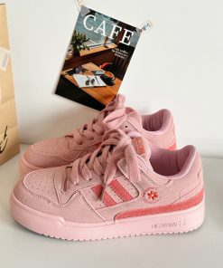 White Thick-Soled Sneakers for Spring 2025 - Versatile Casual Board Shoes for Students - Trendy Niche Design