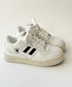 White Thick-Soled Sneakers for Spring 2025 - Versatile Casual Board Shoes for Students - Trendy Niche Design