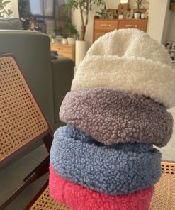 Wide-Brimmed Wool Hat - Face-Slimming Sweet Bean Bowl Hat in Korean Style for Cozy Fashion