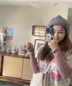 Wide-Brimmed Wool Hat - Face-Slimming Sweet Bean Bowl Hat in Korean Style for Cozy Fashion