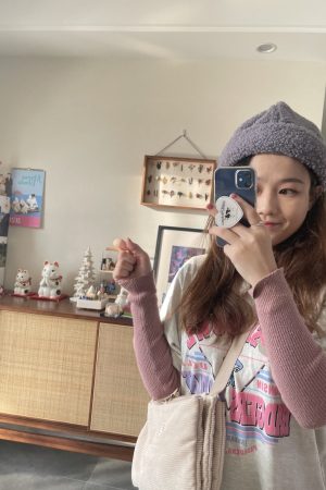 Wide-Brimmed Wool Hat - Face-Slimming Sweet Bean Bowl Hat in Korean Style for Cozy Fashion