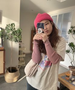 Wide-Brimmed Wool Hat - Face-Slimming Sweet Bean Bowl Hat in Korean Style for Cozy Fashion