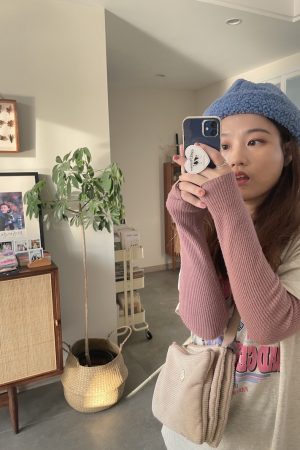Wide-Brimmed Wool Hat - Face-Slimming Sweet Bean Bowl Hat in Korean Style for Cozy Fashion