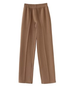 Wide-Leg Casual Sweatpants with Strong Twisted Texture and Three-Dimensional Cutting, Relaxed Elastic Waist, Trendy 2025 Style