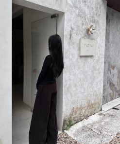 Wide-Leg Corduroy Casual Pants for Women - Pleated Design, Floor-Length, Relaxed Fit, Versatile Spring/Summer Fashion