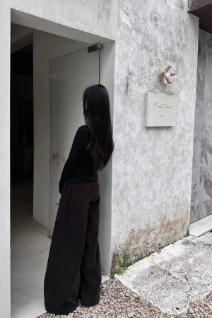 Wide-Leg Corduroy Casual Pants for Women - Pleated Design, Floor-Length, Relaxed Fit, Versatile Spring/Summer Fashion