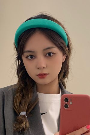 Wide Sponge Headband for Women - Summer Fairy-Style Hair Accessory, Perfect for Face Washing & Autumn/Winter Hairpin