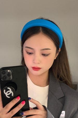 Wide Sponge Headband for Women - Summer Fairy-Style Hair Accessory, Perfect for Face Washing & Autumn/Winter Hairpin