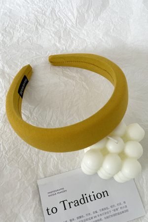 Wide Sponge Headband for Women - Summer Fairy-Style Hair Accessory, Perfect for Face Washing & Autumn/Winter Hairpin