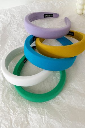 Wide Sponge Headband for Women - Summer Fairy-Style Hair Accessory, Perfect for Face Washing & Autumn/Winter Hairpin