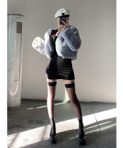 Winter Beret Hat for Women - Heart Rabbit Fur Painter Style, Easy-Breezy Girlfriend Look, Gentle Temperament Fashion Accessory