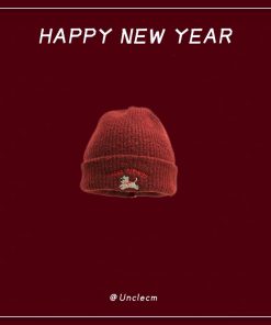 Winter Fair Isle Knitted Balaclava Hat for Women - Retro New Year Style Scarf for Christmas Atmosphere