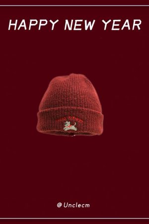 Winter Fair Isle Knitted Balaclava Hat for Women - Retro New Year Style Scarf for Christmas Atmosphere