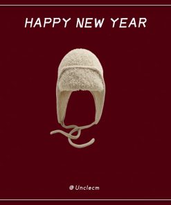 Winter Fair Isle Knitted Balaclava Hat for Women - Retro New Year Style Scarf for Christmas Atmosphere