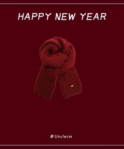 Winter Fair Isle Knitted Balaclava Hat for Women - Retro New Year Style Scarf for Christmas Atmosphere