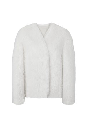 Winter Plush Faux Fur One-Piece Coat for Women - Thick Vintage Imitation Fox Fur, Eco-Friendly, Cozy Outerwear