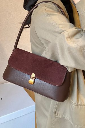 Winter Suede Leopard Print Shoulder Bag for Women - Versatile Commuter Underarm Bag - 2025 Fashion Trend