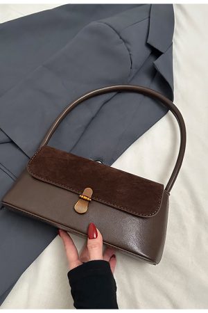 Winter Suede Leopard Print Shoulder Bag for Women - Versatile Commuter Underarm Bag - 2025 Fashion Trend