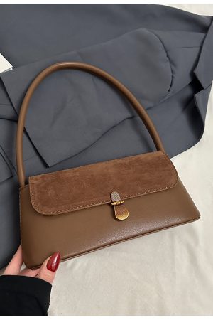 Winter Suede Leopard Print Shoulder Bag for Women - Versatile Commuter Underarm Bag - 2025 Fashion Trend