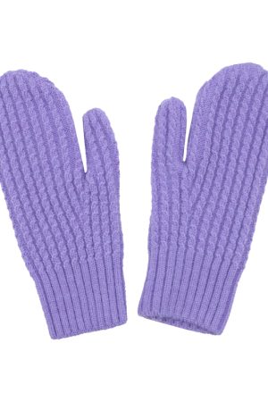 Winter Women's Cute Japanese-Style Fingerless Knitted Cycling Gloves - Warm & Cold-Resistant Fashion Accessory