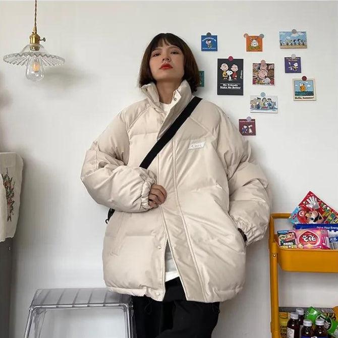 Woman Clothes Aesthetic, Blue Jean Maxi Skirt Outfit - Indie High Neck Puffer Jacket Woman Clothes Aesthetic, Blue Jean Maxi Skirt Outfit - Indie High Neck Puffer Jacket