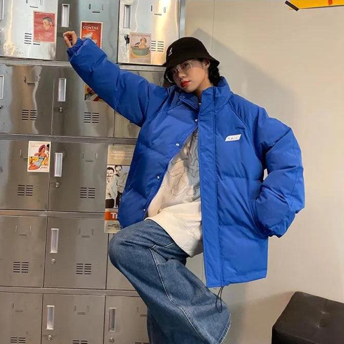 Woman Clothes Aesthetic, Blue Jean Maxi Skirt Outfit - Indie High Neck Puffer Jacket Woman Clothes Aesthetic, Blue Jean Maxi Skirt Outfit - Indie High Neck Puffer Jacket