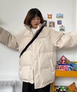 Woman Clothes Aesthetic, Blue Jean Maxi Skirt Outfit - Indie High Neck Puffer Jacket