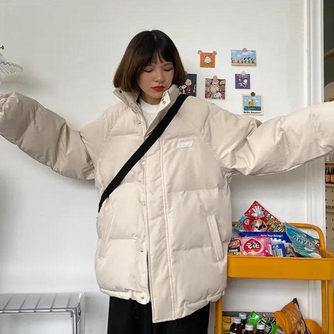 Woman Clothes Aesthetic, Blue Jean Maxi Skirt Outfit - Indie High Neck Puffer Jacket Woman Clothes Aesthetic, Blue Jean Maxi Skirt Outfit - Indie High Neck Puffer Jacket