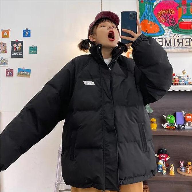 Woman Clothes Aesthetic, Blue Jean Maxi Skirt Outfit - Indie High Neck Puffer Jacket Woman Clothes Aesthetic, Blue Jean Maxi Skirt Outfit - Indie High Neck Puffer Jacket