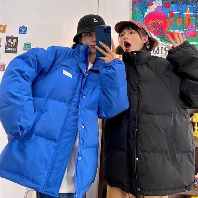 Woman Clothes Aesthetic, Blue Jean Maxi Skirt Outfit - Indie High Neck Puffer Jacket Woman Clothes Aesthetic, Blue Jean Maxi Skirt Outfit - Indie High Neck Puffer Jacket