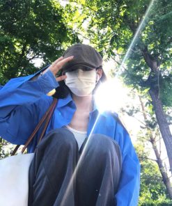 Women's 2025 New Pumpkin Blue Long Sleeve Casual Shirt - Loose Commuter Elegant Basic Top