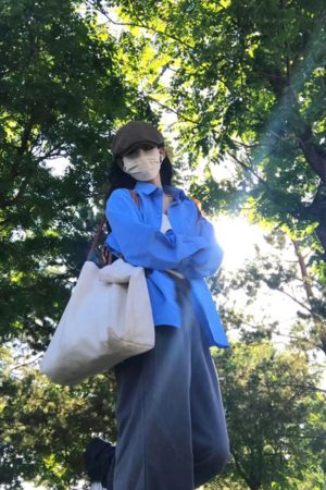 Women's 2025 New Pumpkin Blue Long Sleeve Casual Shirt - Loose Commuter Elegant Basic Top