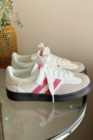 Women's 2025 New Versatile Soft Sole Sneakers - White Casual Kitty Training Shoes, Trendy Everyday Footwear