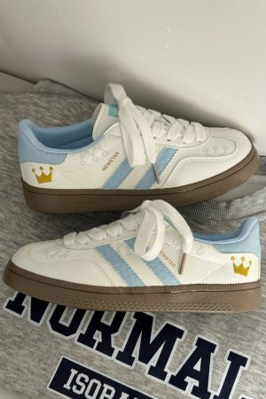 Women's 2025 Soft-Soled White Sneakers - Versatile Casual Sports & Skate Shoes for Y2K Style