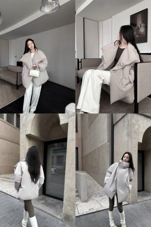 Women's 90% White Duck Down Lapel Short Jacket - Stylish Winter Bread Jacket for Y2K and Korean Style Fashion