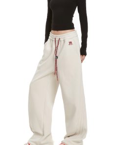 Women's American Style Street Pants - Straight Leg Loose Fit Drawstring Hip Hop Dance Casual Trousers for Everyday Wear