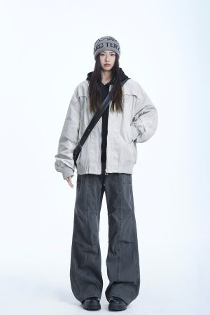 Women's American Vintage Flight Jacket 2025 - Casual Versatile Coat in Neutral Style, Streetwear Inspired
