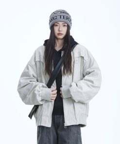 Women's American Vintage Flight Jacket 2025 - Casual Versatile Coat in Neutral Style, Streetwear Inspired