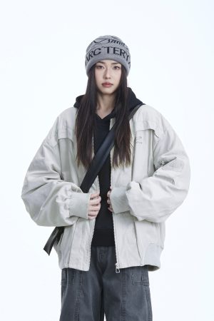 Women's American Vintage Flight Jacket 2025 - Casual Versatile Coat in Neutral Style, Streetwear Inspired