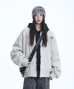 Women's American Vintage Flight Jacket 2025 - Casual Versatile Coat in Neutral Style, Streetwear Inspired
