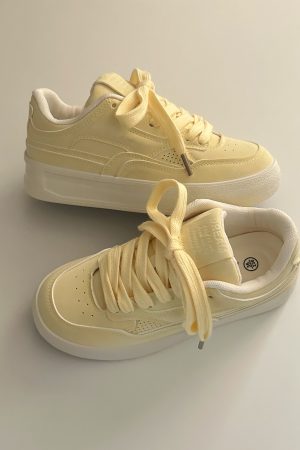 Women's American Vintage Platform Sneakers - 2025 Spring Thick-Soled Casual Sports Shoes, Versatile Training Footwear