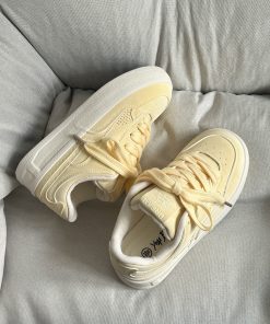 Women's American Vintage Platform Sneakers - 2025 Spring Thick-Soled Casual Sports Shoes, Versatile Training Footwear