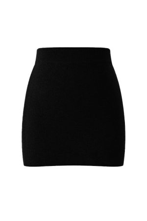 Women's Autumn Winter Wool Blend Half Turtleneck Loose Knit Sweater and Skirt Two-Piece Set - Cozy Chic Layering