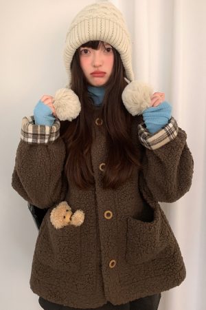 Women's Big Head Circle Knitted Wool Hat - Warm Autumn Winter Style, Face-Shaping, Versatile Pull-On, Korean Style, Trendy Ear Protection