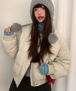 Women's Big Head Circle Knitted Wool Hat - Warm Autumn Winter Style, Face-Shaping, Versatile Pull-On, Korean Style, Trendy Ear Protection